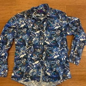 Button down shirt with fun pattern